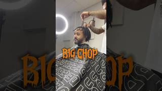 BIG CHOP ✂️  barber hairstyle barbershop haircut motivation hairsalon podcast [upl. by Enialb436]