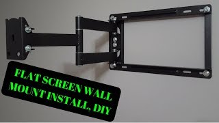 How To Install A Large Flat Screen LED LCD Plasma TV Wall Mount DIY [upl. by Kallman]