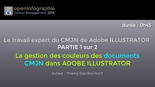 AI  Travail Expert CMJN Illustrator  partie 1 sur 2  2019  Adobe  profils CMYK Euroscale amp US [upl. by Oflodor]