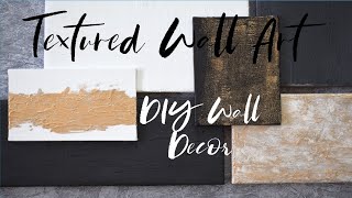 DIY Wall Art Textured Wall Art [upl. by Rexer525]