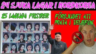 24 SJUKA lagar i NORDKOREA [upl. by Bores538]