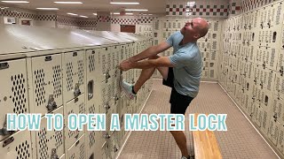 How To Open A Master Lock [upl. by Krissy]