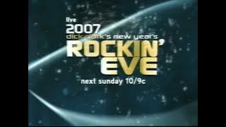 Dick Clarks New Years Rockin Eve 20062007 Promo [upl. by Otreblanauj]