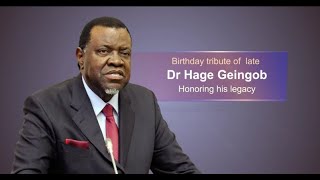 Remembrance Ceremony of Dr Hage G Geingob the 3rd President of Namibia [upl. by Goode]