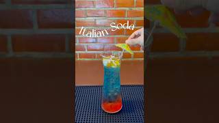 Italian Soda soda drink homecafe เครื่องดื่ม อิตาเลี่ยนโซดา บลูฮาวาย [upl. by Ritz]