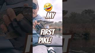 My First Pike And Back In The Water It Went 🤣 shorts fishing bassfishing [upl. by Aryt412]