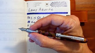 Lamy Azurite and Fountain Pens [upl. by Ylehsa]