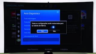 Samsung  Como restaurar as configurações de fábrica das TVs Samsung Série H [upl. by Deevan]