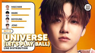 NCT U  Universe Lets Play Ball Line Distribution [upl. by Arrec348]