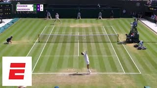 Wimbledon 2018 Highlights Federer stunned by Anderson in 5 sets  ESPN [upl. by Possing803]