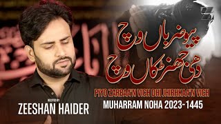 Piyo Zarbaan Vich Dhi Jhirhkaan Vich  Zeeshan Haider  New Nohay 2023  Muharram 1445ھ [upl. by Lamberto]