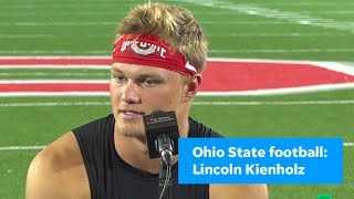 Ohio State football Lincoln Kienholz comments [upl. by Nibuz]