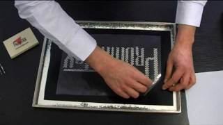 Pochoir pour strass promattex [upl. by Shirl176]