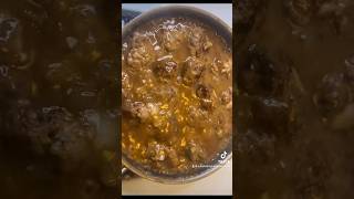 Meatballs and gravy meatballs gravy dinner food shortvideo shorts [upl. by Audri]