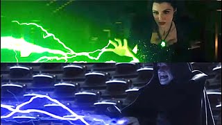 Palpatine vs Yoda and Glinda vs Evanora comparison [upl. by Epilif]