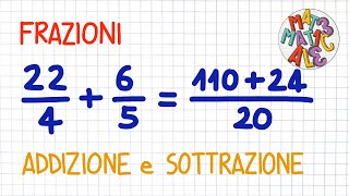 FRAZIONI ALGEBRICHE semplificazioni addizione e sottrazione [upl. by Larisa]