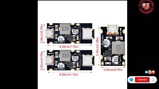 TZT QC40 QC30 TypeC USB PD65W Fast Charging Adapter Module DC832V 325A 65W Step Down Module [upl. by Arocet]