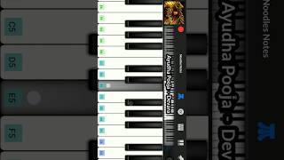 AYUDHA POOJA  Devara  PIANO  cover notes tutorial  Anirudh song shorts status trending [upl. by Irneh]