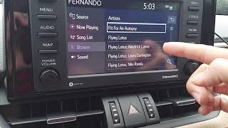 How to Play Music Using USB Stick in the 2021 Toyota RAV4 and Things to Know [upl. by Melton100]