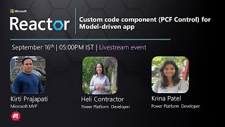 Custom code component PCF Control for Modeldriven app [upl. by Nessej228]