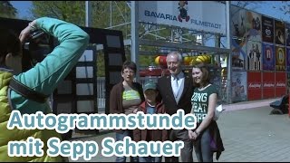 Überraschungsgast Sepp Schauer in der Bavaria Filmstadt [upl. by Anaibib]