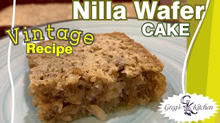 Nilla Wafer Cake  A Vintage Recipe [upl. by Enrahs]