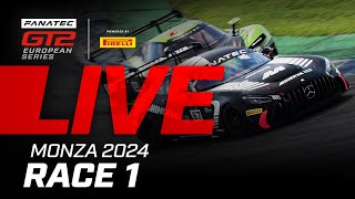 LIVE  Race 1  Monza  2024 Fanatec GT2 Europe ENGLISH [upl. by Dulcia]