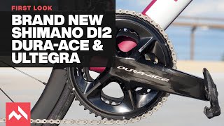 First Look Shimano Di2 DuraAce and Ultegra groupsets  the end of mechanical Ultegra [upl. by Ettenyar]