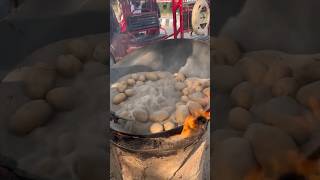 ⚡⚡ Sand Potatoes Making Process⚡⚡ shorts telugufoodie esangathulu streetfood foodie omelette [upl. by Enahc]