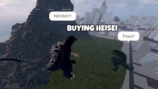 Buying heisei godzilla  Roblox Kaiju Universe [upl. by Ljoka]