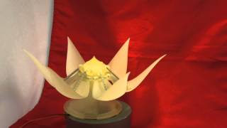 Mechanical flower made with 3D printer [upl. by Sauls]