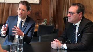 Kurz und Strache im VNInterview Migranten als Sündenböcke [upl. by Robillard]