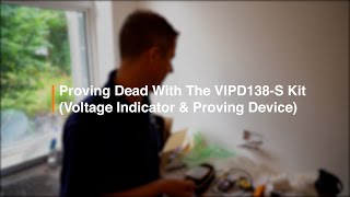 Proving dead with the Martindale VIPD138S kit Voltage Indicator amp Proving Device [upl. by Lerak751]