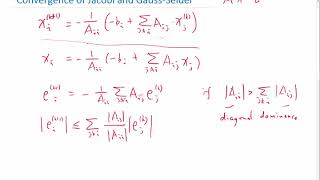 Convergence of Jacobi and Gauss Seidel for diagonally dominant matrices [upl. by Jovita]