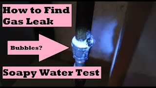 How to Tell if Your Furnace has a Gas Leak Will Bubble Test Detect Gas Leak in Pipe Fitting [upl. by Cruce740]