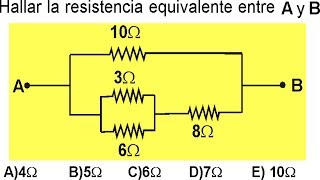 RESISTENCIAS ELÉCTRICAS CONEXIONES EN SERIE Y PARALELO EJEMPLOS DE RESISTENCIA EQUIVALENTE [upl. by Najib5]