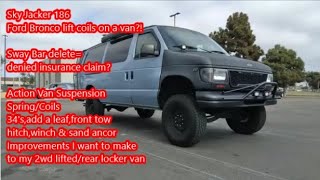 Lifted 2wd Econoline build wlocker  Off road performance amp safety suspension lift kit improvements [upl. by Eixirt290]