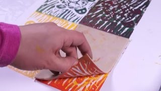 How to do Lino Printing  Fatemas Art show [upl. by Edmund]