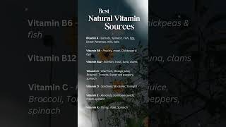 Best Natural Vitamin Sources  You must know [upl. by Analla503]