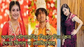 আদৃত কৌশামবির বিয়ের দিন কেন দেখা মিলল না সৌমিতৃষার জানুন zeebangla adritroyspeacilvideo [upl. by Niven]