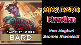 2024 Players Handbook Bard reaction video DampD 524 [upl. by Alehcim657]