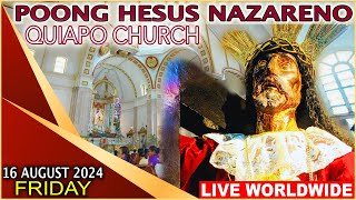 Quiapo Church Live Mass Today  16 August 2024 Friday HEALING MASS [upl. by Initsed]