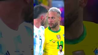 Argentina vs Brazil 🇧🇷⚽🇦🇷❤️ neymar football trending [upl. by Rolandson]