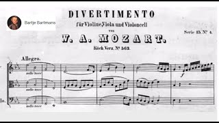 Mozart  Divertimento for String Trio K 563 1788 [upl. by Anillek]