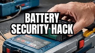 Bosch 36v battery security Tab  How to fix it once and for all DIY [upl. by Urana]