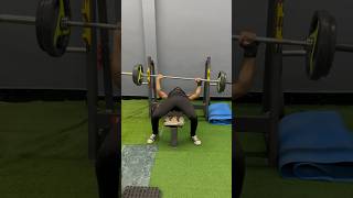 Barbell bench press 😱😱😱 dis balance youtubeshorts fitness gymworkout [upl. by Teplitz]