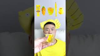 🧀🧇🥟🎧ASMR Yellowthemed Mukbang  Perfect for Sleepimmersive asmr asmrsounds funny [upl. by Strage]