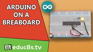 Arduino Uno ATMEGA328P on a breadboard Tutorial DIY project Easy guide [upl. by Panthia]