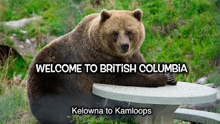 Welcome to British Columbia  Kelowna to Kamloops 4K [upl. by Fanya311]