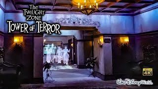 The Twilight Zone Tower of Terror On Ride Low Light 4K POV Walt Disney World 2024 01 01 [upl. by Elik]